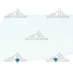 LH FRONT DOOR GLASS W/FITTINGS SEKURIT